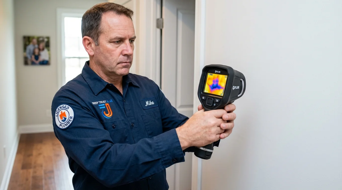 Thermal imaging leak detection by Johns Plumbing LLC in Knox